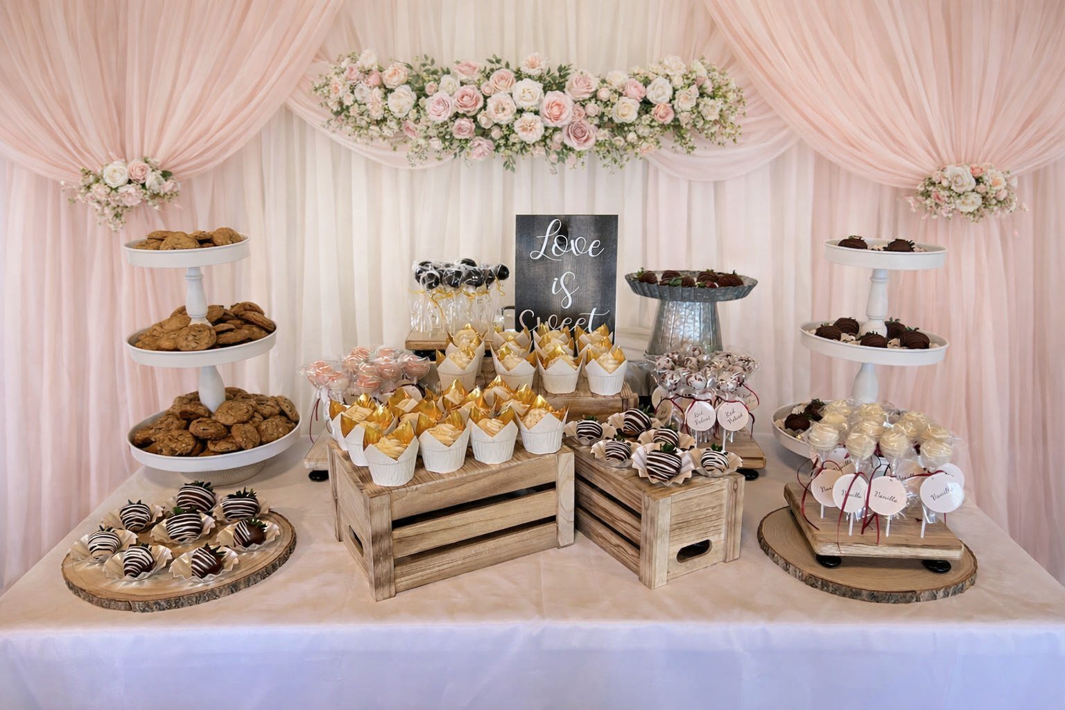 Dessert catering table